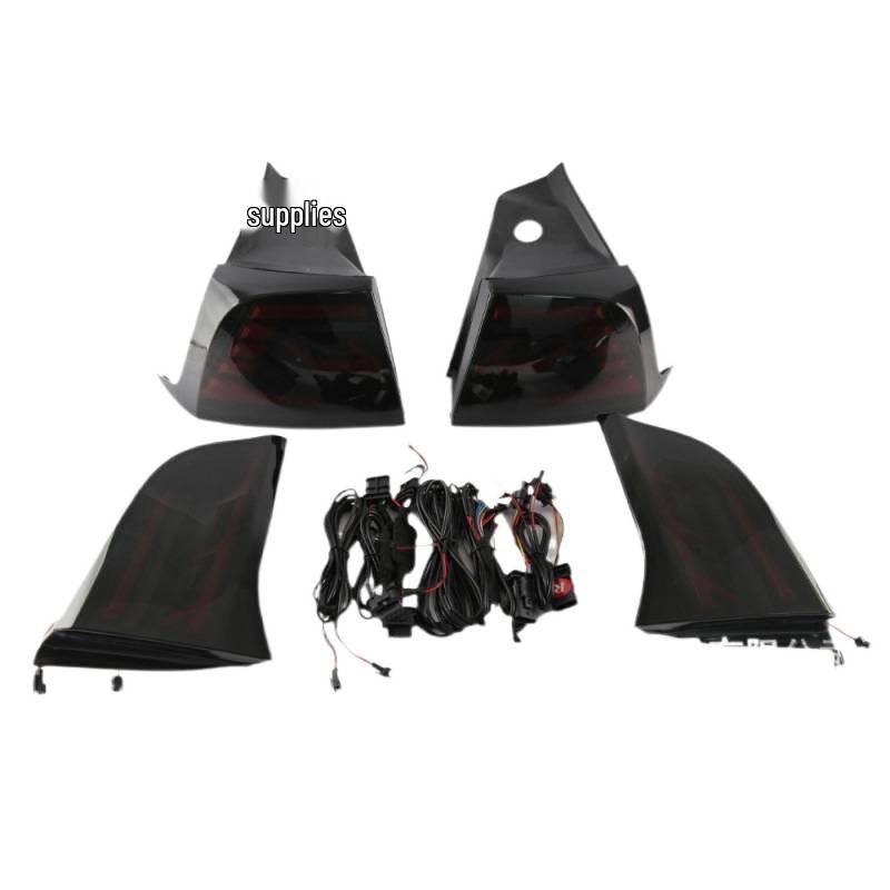 Compatible Tesla Model 3/Y Taillight Assembly: Modified Daytime Running Light with Flowing Turn Signal.