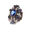 Fashion Shiny Rhinestone Punk Women Finger Ring Statement Jewelry Party Gift