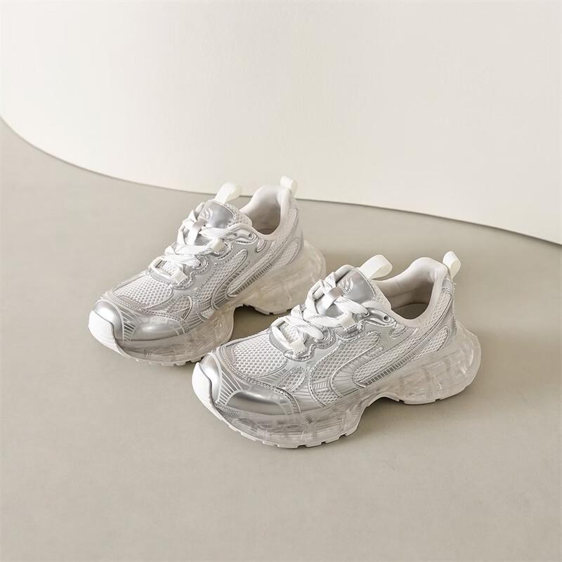 Women's Chunky Platform Breathable Casual Sneakers