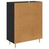 Sideboard In Black Oak Look 69.5 X 34 X 90 Cm