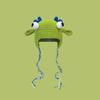 Shrek Face Mask Knit Cap With Soft Acrylic Material For Casual Winter Use