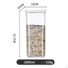Box with Lids Transparent Square Vacuum Lid Jars Sealable Container