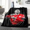 Urban Style Portrait Blankets Flannel Printed Breathable Warm Throw Blanket for Home Office Bedspreads 0708a71