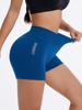 High Waist Peach Yoga Shorts - Tummy Control, Hip Lift, Sweat-Absorbing Fitness Wear