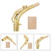 Brass Sax Necks Replacement Alto Saxophone Bend Neck with Cork Sheet Curved Neck Woodwind Instruments Accessories
