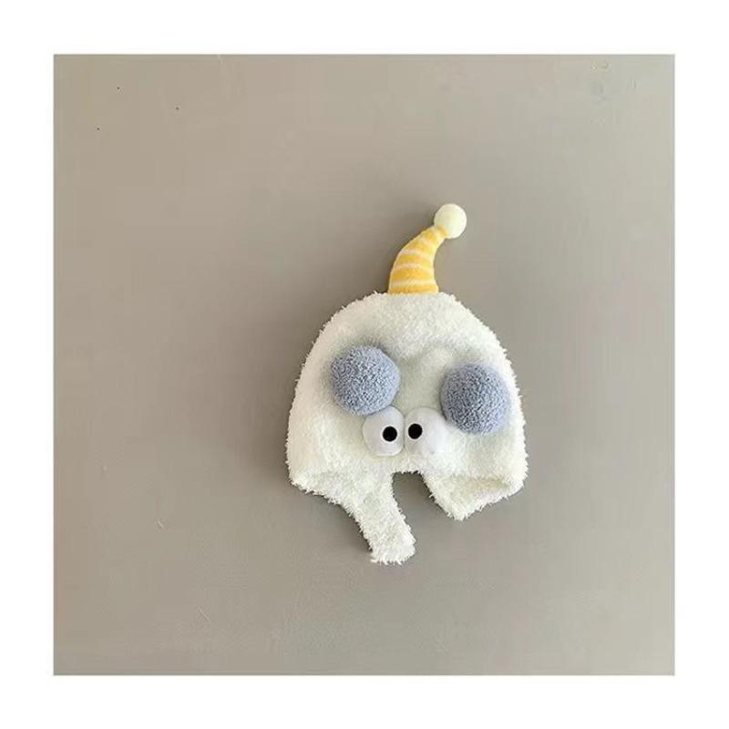 Gorro de Bebê para Meninos e Meninas para Outono e Inverno Gorro de Pelúcia Espesso Quente com Protetores de Orelha