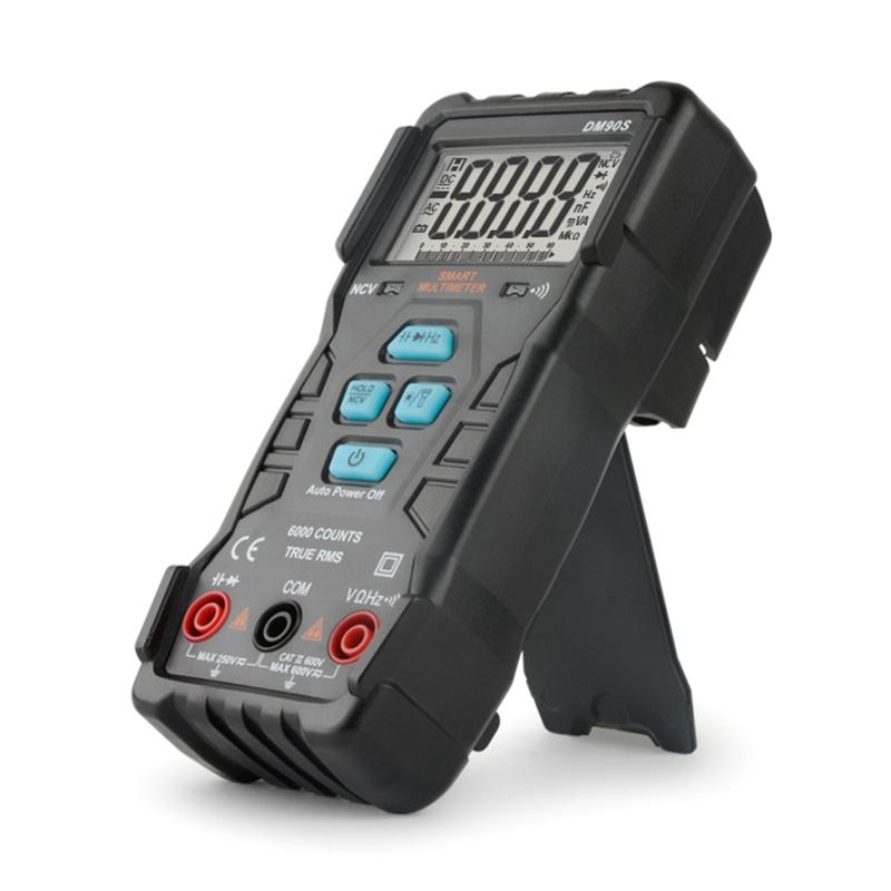 Digital Multimeter 6000 Counts NCV Function AC/for DC Voltage Resistance Meter Tester Capacitance Diodes Data Hold Funct