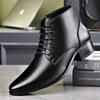 Hot Sale Mens Genuine Leather High Top Casual Shoes Soft Sole Lace-up Ankle Boots Leisure Walk Male Business Botas Chelsea Boots
