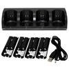 4Pcs 2800mAh Rechargeable Cells and Wii Cell Charge Dock Stand for Wii Remote Switch Accessory