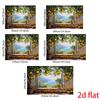 2D Flat 1pc Tree Backdrop Banner - Theme Rustic Style For Party Decor Theme Photo Backdrop 2D Flat