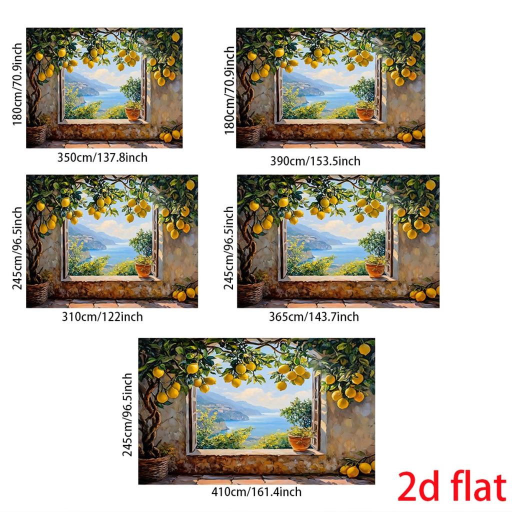 2D Flat 1pc Tree Backdrop Banner - Theme Rustic Style For Party Decor Theme Photo Backdrop 2D Flat