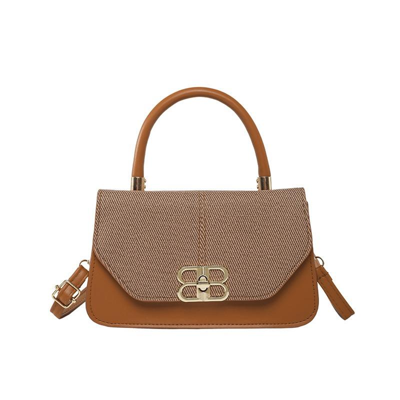 Summer New Retro Light Luxury Portable Small Square Bag Temperament Beautiful Niche Design Simple Shoulder Messenger Bag