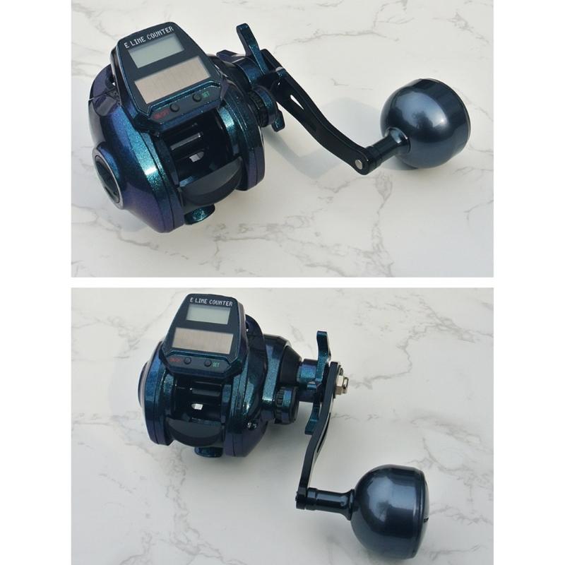 Corrosions Resist Saltwater Freshwater Fishing Reel Electronic LED Screen Fishing 7.2:1 High Speed Powerful Fishing Reel