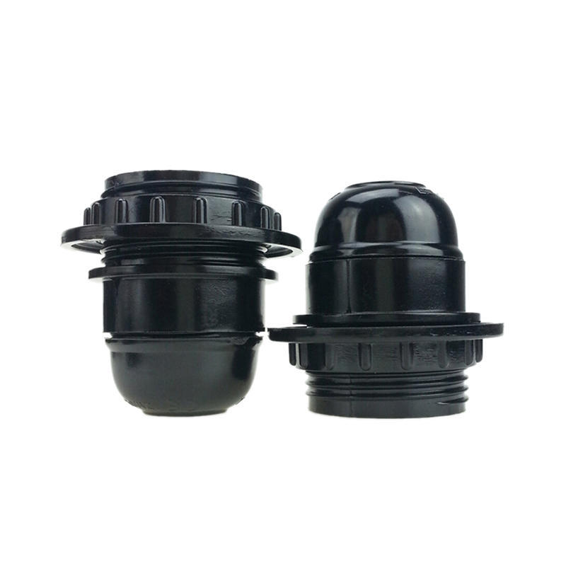 Black Period Style Screw E27 Light Bulb Lamp Holder Pendant Socket