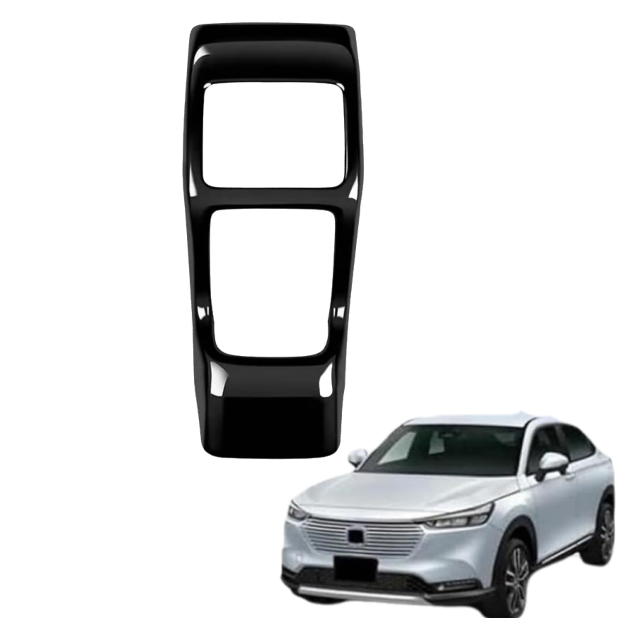 

EopTatoo Rear Air Conditioning Vent Panel Cover for the New Vezel Rear Seat Vent Kick Piano Black RV3/RV4/RV5/RV6, Guard,