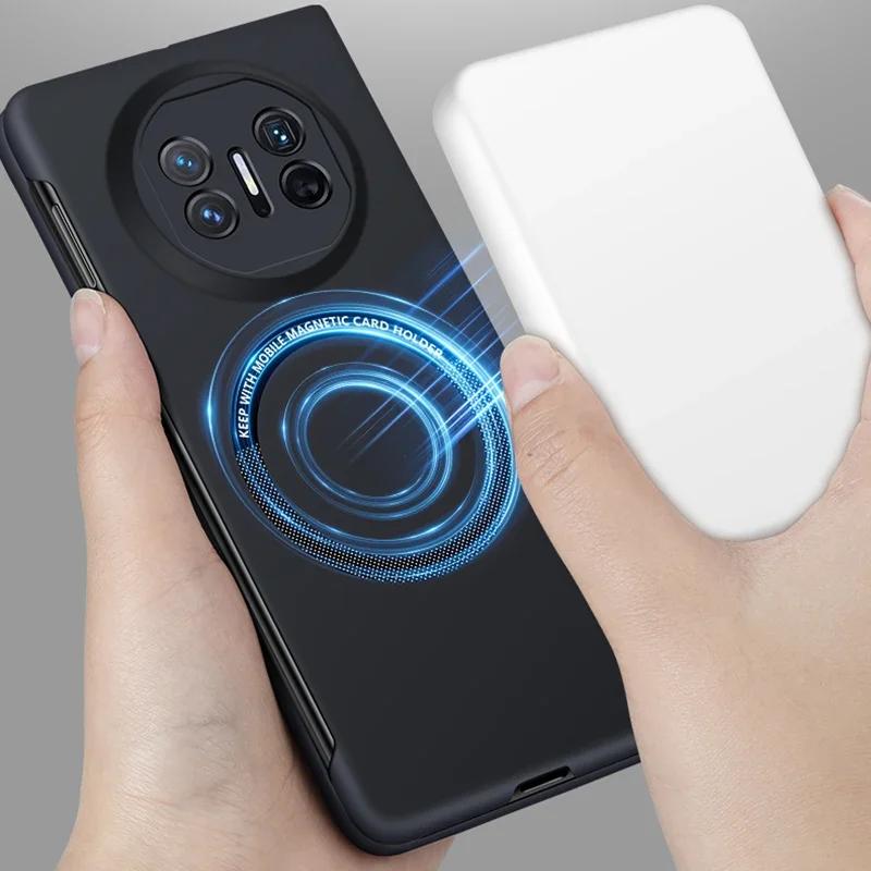 Für Magsafe Magnethülle für Huawei Mate X5 X3 X2 Schlanke rahmenlose harte PC-Rückseite Drahtlose Ladehüllen für Mate X3 X2 X5