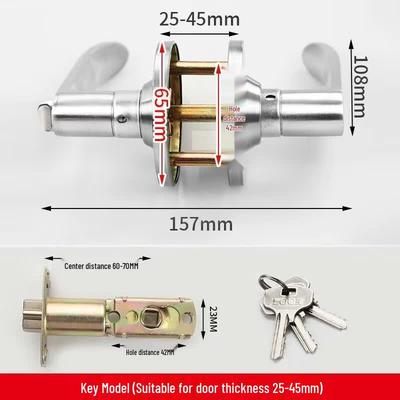 Universal Aluminum Alloy Handle Door Lock