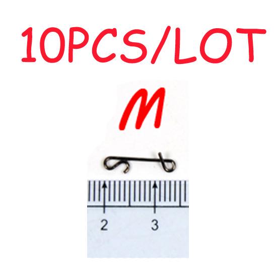 10pcs/Bag Fishing Clips Quick Fishing Line Hook Snap Fishing Lure Connectors S M L XL XXL