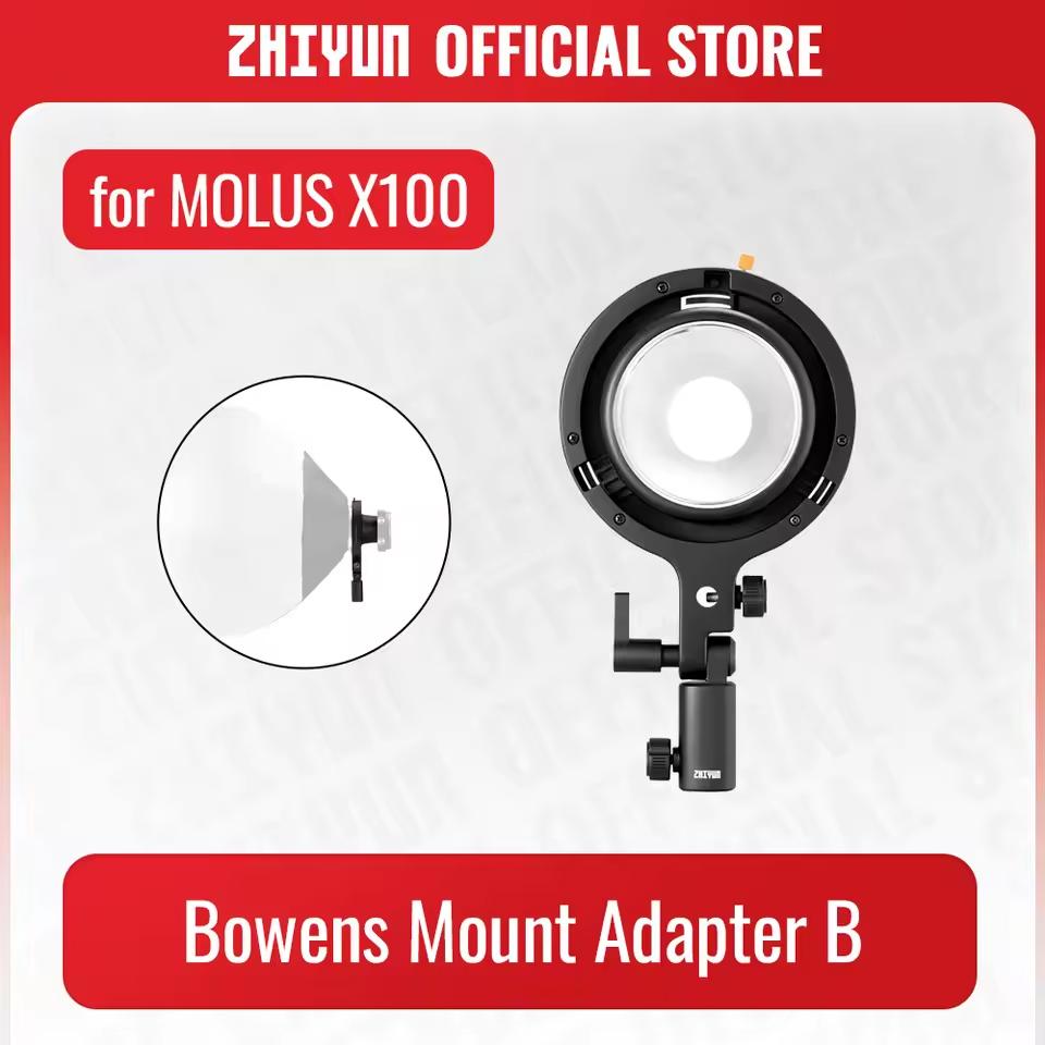 ZHIYUN Bowens Mount Adapter with ZY Mount for ZHIYUN MOLUS X100 RGB LED Video Light Photography Accessories ZY mount B Adapter