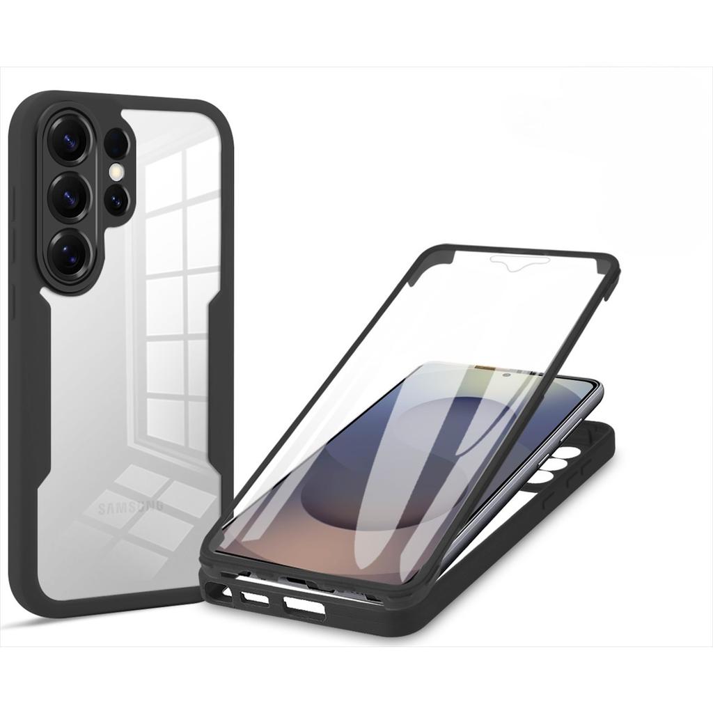 Transparent Anti Shock Anti Fall 360 Full Protect Phone Case for Samsung Galaxy S25 Edge S26 S24 Ultra S23 S26 S25 Plus S25 FE