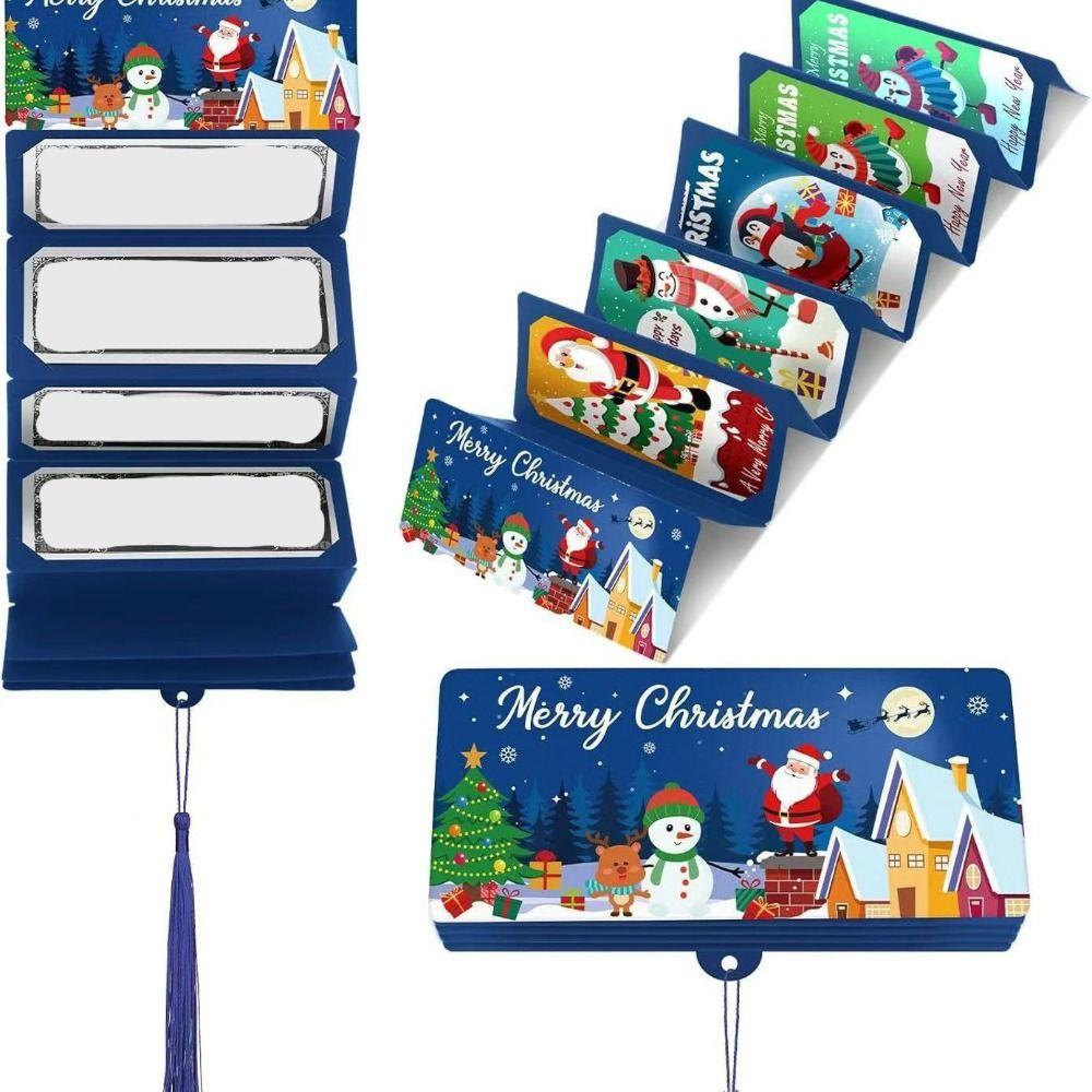 Santa Claus Folding Card Envelope 10Card Positions Christmas Decorations  Party Gifts
