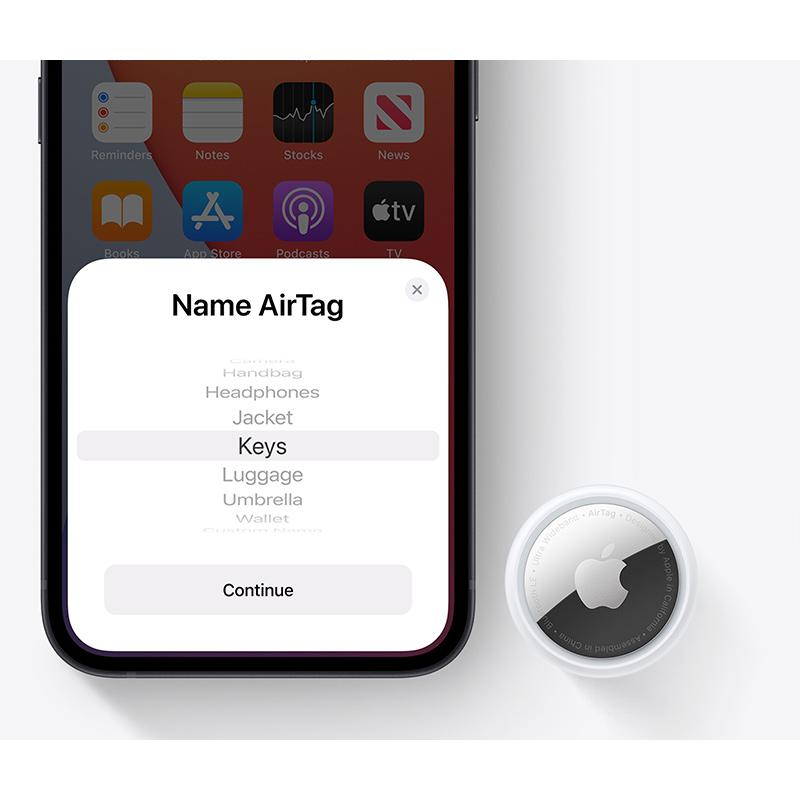 Apple AirTag Bluetooth izsekošanas ierīce, 1 gab.