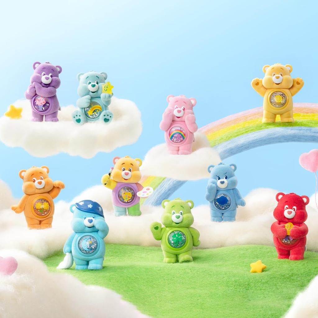 POP MART Care Bears Colorful Hugs Series Pop Mart Gachapon Blind Box Figure Plastic Model Premium Toy PVC Soft Vinyl Original Character Birthday Gift