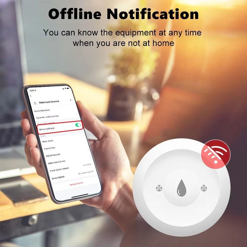 Smart Life Control Leak Detector APP Remote Monitoring Smart Water Leak Sensor Kitchen