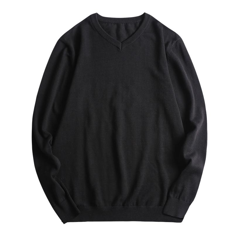Plus Size Sweaters Men Knitted Pullover Men V- Neck Big Size Casual Sweater for Men