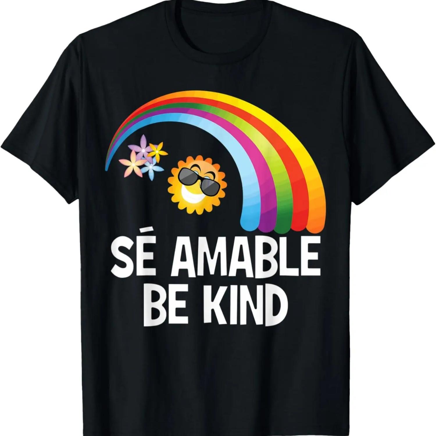 Cute Be Kind In Spanish Amable Se Amable T-Shirt S чёрный