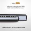 Drukowalny tymczasowy znak parkingowy prywatności: Montowany w samochodzie numer telefonu i DIY tablica rejestracyjna