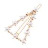Elegant Pearls Barrette Hair Clip Hairpin Accessory for Women, Size