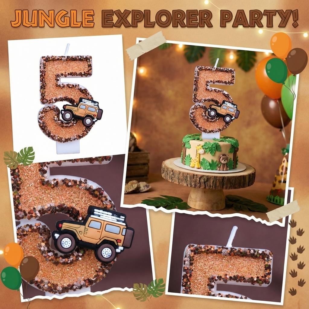 Fashion Cartoon Creative Birthday Candles Party Digital Candles