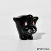2 Stück Cartoon Harz Niedlich Korn Luo Xiaohei Zhanji Kleine Schwarze Katze Tier Dekoration Kreativ Schreibtisch Auto Kleine Dekoration Handwerk
