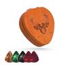 Muspor MX0379D 5pcs Mahogany Guitar Picks with Organizer Storage Box Classical Triangle Guitar Picks 0.71mm Color