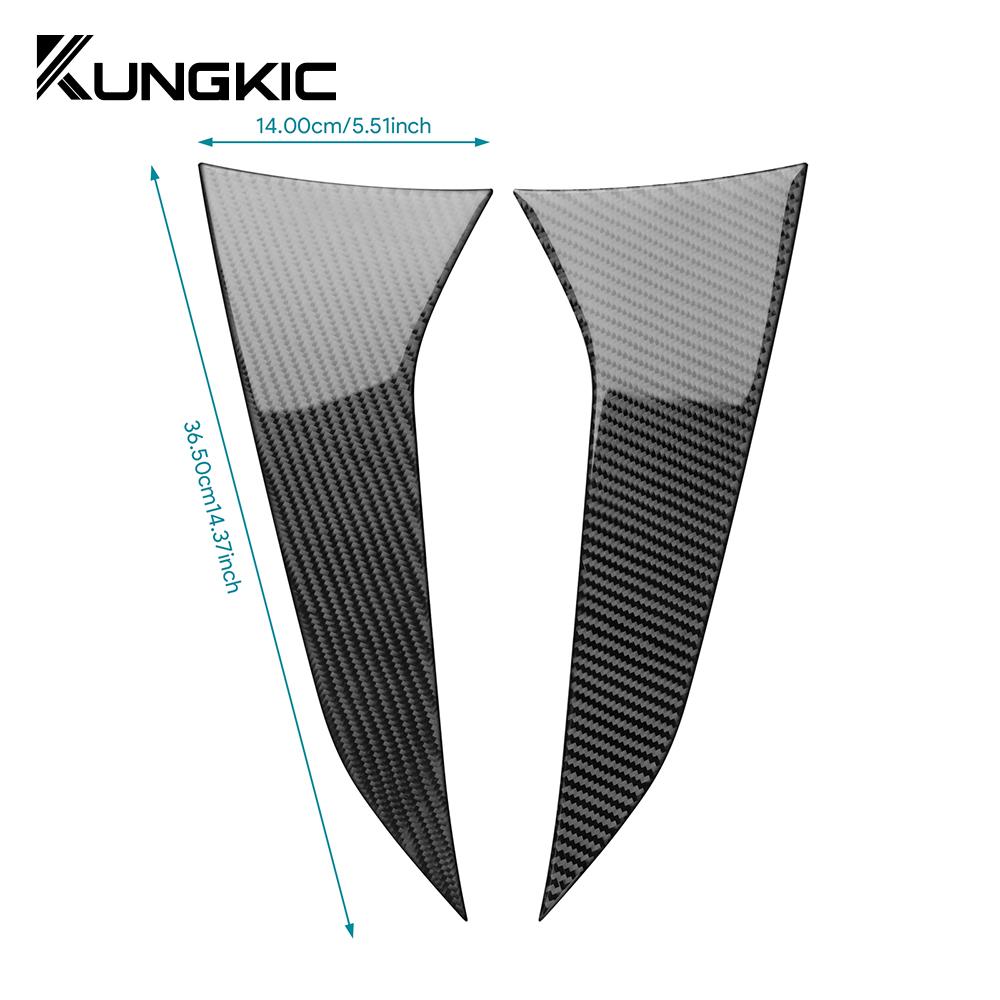 Real Soft Carbon Fiber Sticker For Subaru Crosstrek 2025 Impreza 2025 Car Rear Wing Strip Trim RHD LHD Accessories