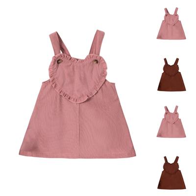 Girls' Floral Sleeveless Dress - Ruffle Hem Princess Sundress