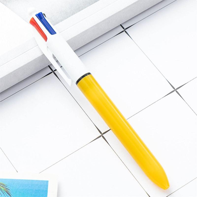 Ballpoint Pens 1.0mm Shuttle Pens 4-in-1 Retractable Ballpoint Pens Multicoloured Pens Writing Tool for Students Teacher