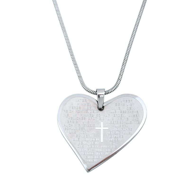 316L Stainless Steel Heart Necklace Luxury Clavicle Chain Premium Sweater Chain Titanium Steel Jewelry 4