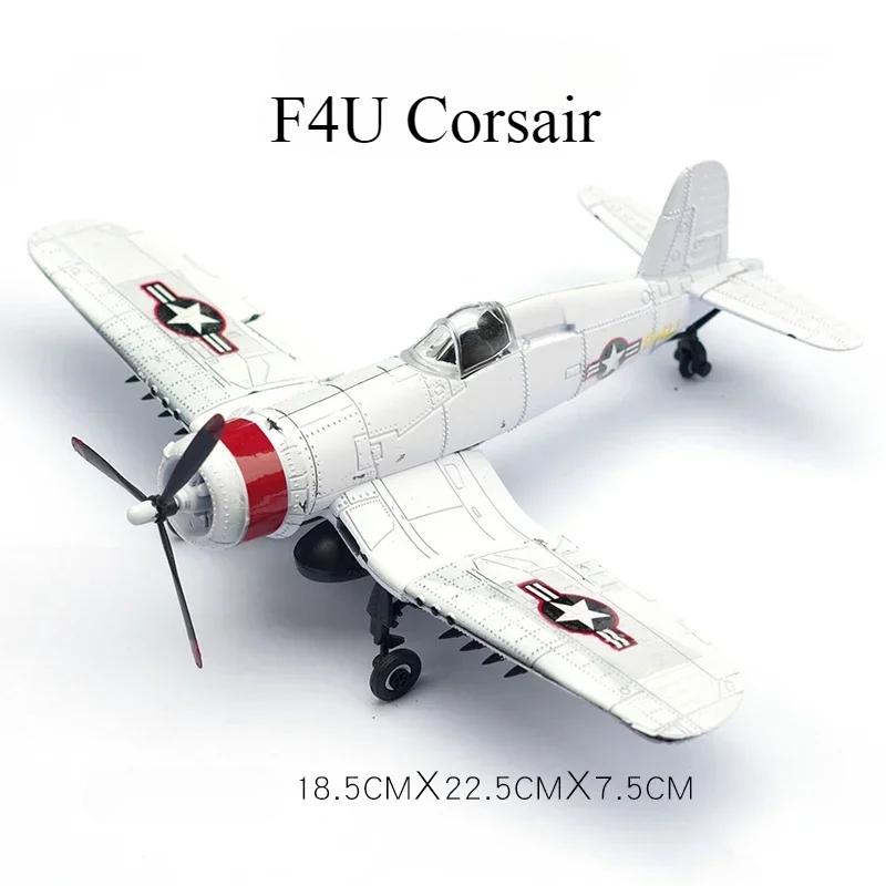 1/48 Seconde Guerre mondiale Américain Corsair Mustang Britannique Spitfire Hurricane Chasseur Allemand BF109 Kit Modèle d'Avion en Plastique à Assembler Jouet