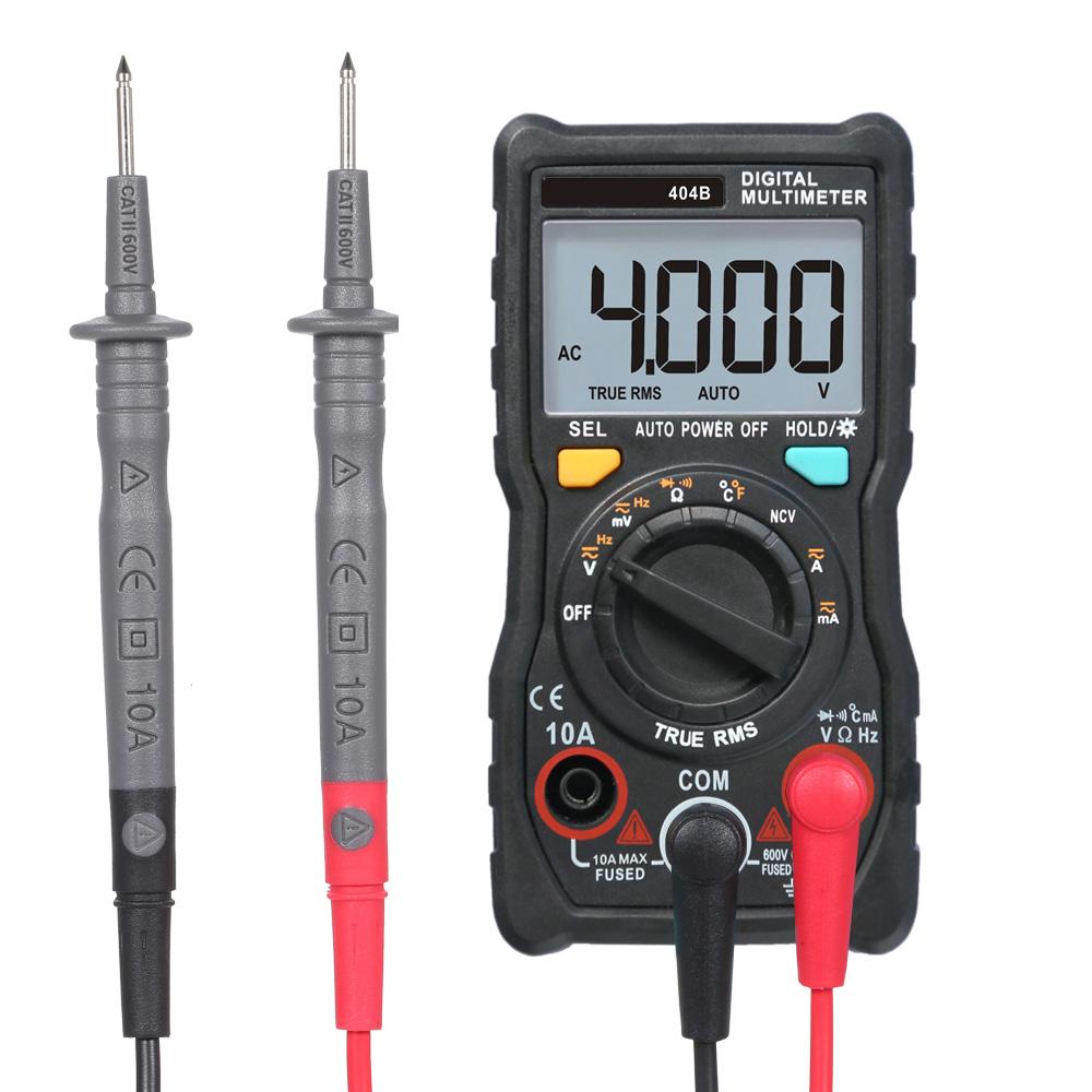 Handheld Digital Multimeter RM404B Multifunction Mini Multi Meter AC DC Voltage Transistor Tester Ammeter Temperature