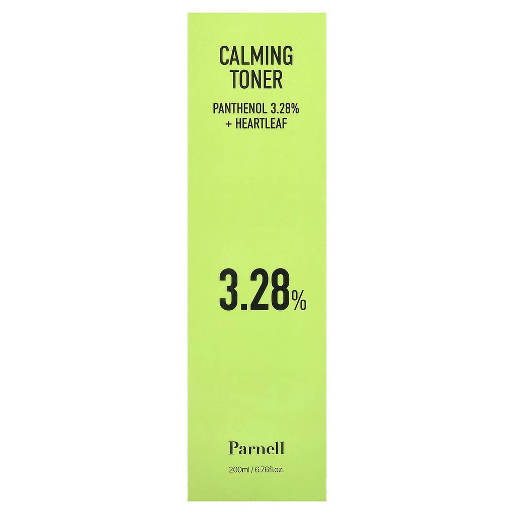 Parnell, Panthenol 3.28 Heart Leaf Calming Toner, 200ml (6.76 fl oz)