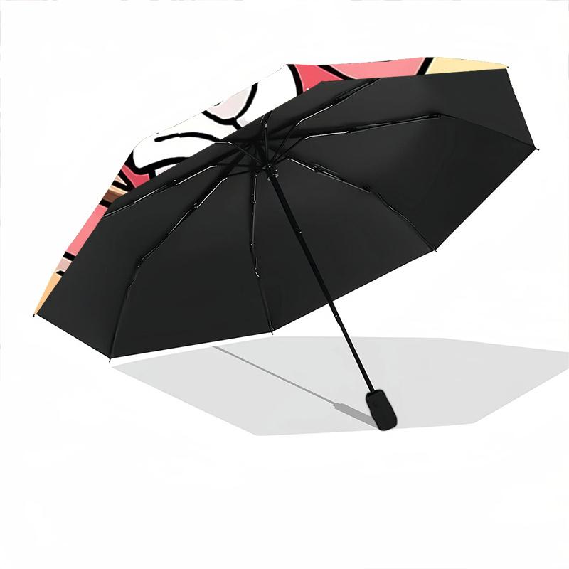 1pc Hello Kitty Automatic Opening/Closing Umbrella with Foldable Design, 8-Bone Iron Frame, Outdoor Use, Ideal Gift for Fans, Travelers, Daily Use, Su
