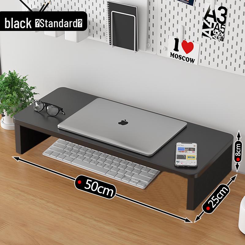 Wooden Desktop Monitor Riser with Storage Tray