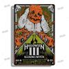 Halloween Movie Decorative Plaque Tin Metal Retro Sign Cinema Cafe Bar Decoration Poster Board Modern Home Wall Decor Aesthetic
