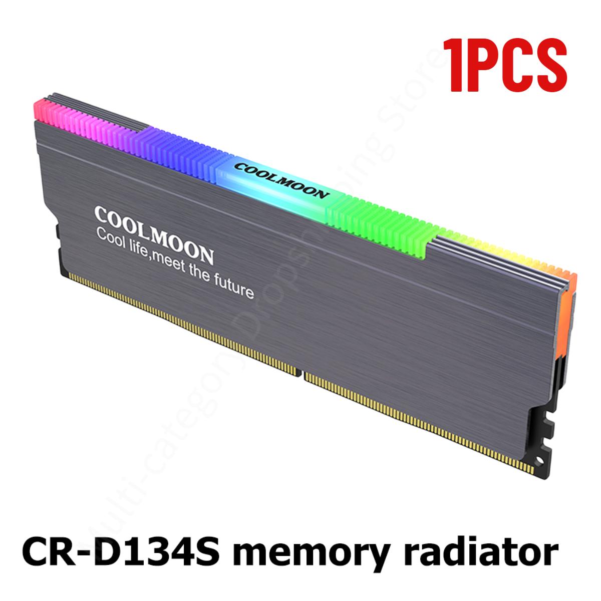 Радиатор охлаждения оперативной памяти COOLMOON 5V 3PIN ARGB Кулер Адресуемый охлаждающий жилет Радиатор Охладитель для DDR3 DDR4 Настольной ПК Оперативной памяти