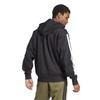 adidas Mens 3 Stripes Fleece Full Zip Hoodie