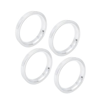 ACROPIX Hub Center Ring 73.1-60.1 Mm Silver Tone 4 Pieces
