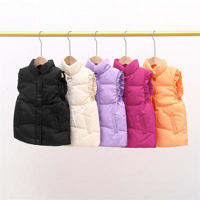 Girls Clothes Autumn Winter Jacket Vest Fashion New 2-8 Years Old Korean Version Down Vest Coat Children's Clothing