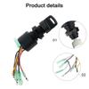 Boat Engine Ignition Key Switch For Mercury Outboard Motors 3 Pos 87-17009A5 Plastic + Metal Engine Ignition Relay Replacement